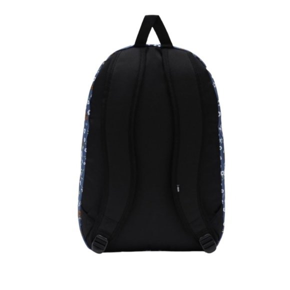 VANS Ranged 2 Prints Backpack Laptop Sleeve Casual Women's Blue Zip VN0A7UFMAHU - Picture 3 of 4